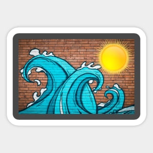 Sunshine and Ocean Waves Sticker